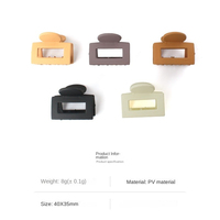 Petite couleur gelée creux rectangle mâchoire pinces à cheveux belle pince à cheveux accessoires de cheveux de haute qualité pour les filles