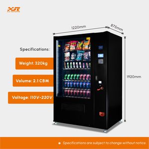 Máquina Expendedora Refrigerada de Bebidas de Alta Capacidad Personalizada XY, Máquina Expendedora Automática de Aperitivos con Interfaz de Compra en Portugués - Product Image 2