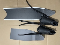Lame en fibre de carbone de haute qualité pour les palmes de plongée Lame courte en fibre de carbone pour la plongée libre