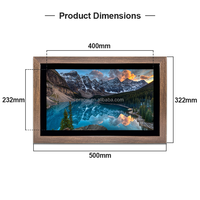 Pro bingkai foto Digital 18.5 ", bingkai foto Digital HD IPS layar sentuh, dapat dipasang di dinding elektronik, berbagi foto video melalui Frameo
