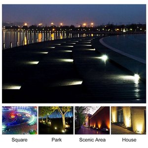 8Led jardín IP65 impermeable paisaje subterráneo decoración iluminación para cubiertas terrazas patio detección tierra paisaje luces - Product Image 6