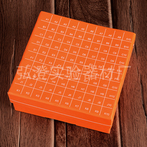 Caja de Tubos para Congelador Hongbolai de 100 Compartimentos, a Prueba de Fugas, con Tapa Abatible, para Almacenamiento Criogénico - Product Image 1