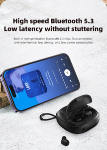 Audífonos <span class=keywords><strong>Airdots</strong></span> Ecouteur Manos Libres Auriculares inalámbricos 2 en 1 V5.1 Auricular Altavoz Auriculares - Product Image 4