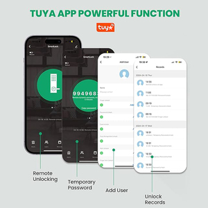 Thương mại ttlock xuống Wifi Cổ Điển Kỹ Thuật số mã Bàn phím deadbolt thông minh với thẻ vượt qua hai mặt vân tay khóa cửa - Product Image 6