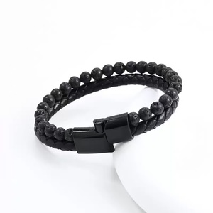 New Multi-layer Stainless Steel <b>Bead</b> Braided <b>Bracelets</b> Men Jewelry Accessories Leather <b>Bracelet</b> - Product Image 3