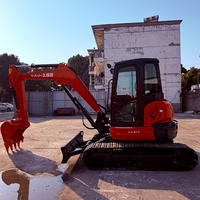 Mini-excavatrice Kubota Kx163 2022 d'occasion (95% neuve) du Japon, nouvelle arrivée, certifiée EPA CE, en excellent état, faible nombre d'heures de fonctionnement, offre spéciale