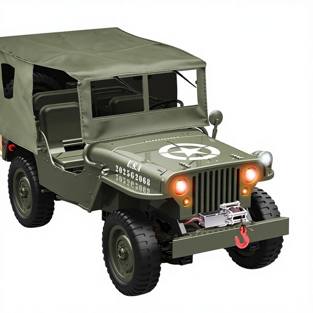 JJRC Cross-Border New C8815 Willys for 1 10 Scale Electric Plastic Modifiable Upgradable RC Remote-Controlled Car