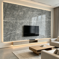 Pierre de quartz grise Pandora de luxe de qualité supérieure, grande dalle pouvant être utilisée pour la décoration moderne des hôtels, des villas, des halls d'entrée, des tables à manger