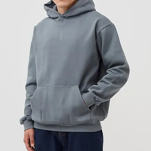 Felpe con Cappuccio da <span class=keywords><strong>Uomo</strong></span> Personalizzate con Logo, in Cotone 500g, Stile Streetwear, Crop Top Pesanti Senza Cordoncini - Product Image 3