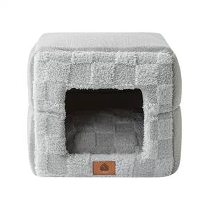 Katlanabilir Kare Kedi Yatağı ve Köpek Yatağı Sonbahar Kış İçin Uygun Dayanıklı Evcil Hayvan Yuvası - Product Image 6