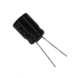 ตัวเก็บประจุแบบ Through Hole รุ่น CAP ALUM 22UF 20% 25V RADIAL TH ECE-A1EKA220 ความจุ 22 ยูเอฟ - Product Image 1