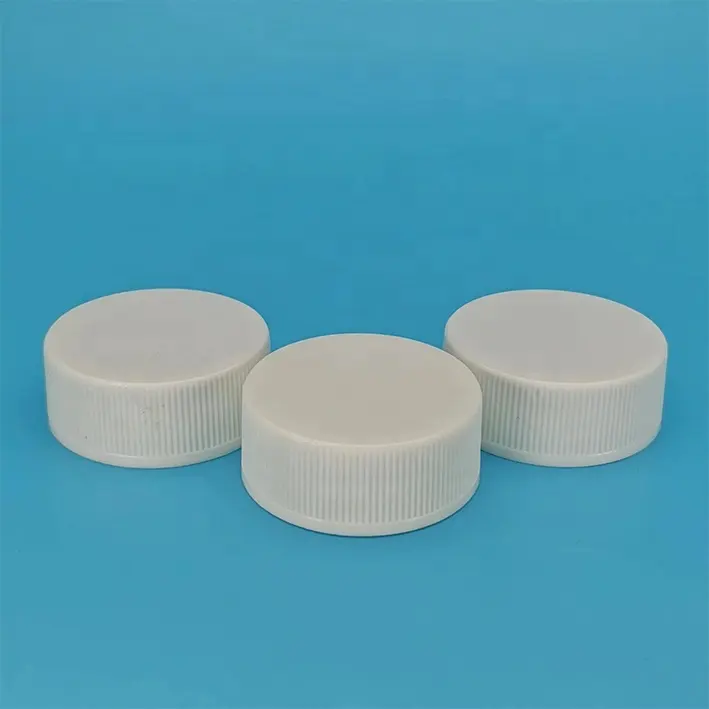 Affordable plastic jar lids ribbed side screw cap 40/410 cream container CT cap screw cap