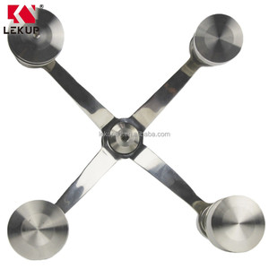 Offerta Speciale: Connettore a <span class=keywords><strong>Ragno</strong></span> Ausiliario Tipo K in Acciaio Inox 316 a 4 Bracci, 200mm, per Fissaggio a Parete in Vetro - Product Image 6