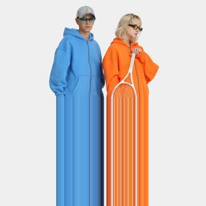 Vêtements pour hommes Automne Hiver 2025 Nouveau Polaire 350G Cardigan à fermeture éclair Ample Tendance transfrontalière Marque MAKITAPE Sweat à capuche - Product Image 3