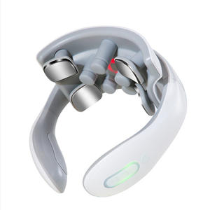 Masseur cervical intelligent portable pour le cou et les épaules, avec vibrations, chaleur, compression, lampe respirante - Product Image 5