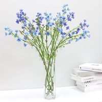 Buket Bunga Delphinium Violet Artificial Real Touch Larkspur 83cm Grosir untuk Dekorasi Rumah, Kantor, dan Pernikahan