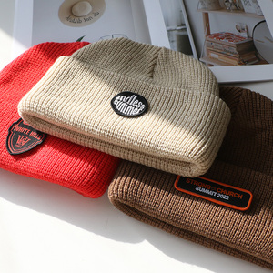 Mềm Merino Len Beanie Đầy Màu Sắc Dệt Kim Cashmere Mùa Đông Beanie Ấm Mũ Nón Len Tùy Chỉnh Beanie Hat - Product Image 3