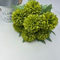 Décoration de fleurs de marguerite pour la Saint-Valentin, en soie et plastique, 7 têtes, accessoires de tir de boules, simulation, aménagement de lieu, vente en gros
