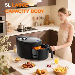 Friteuse à air Dsp Kb2178 1001-1500W, électrique, ronde, pour comptoir, cuisson rapide, facile à nettoyer - Product Image 4