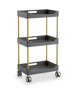 <span class=keywords><strong>Chariot</strong></span> <span class=keywords><strong>de</strong></span> Salon en Acier Inoxydable, <span class=keywords><strong>Chariot</strong></span> <span class=keywords><strong>de</strong></span> Beauté Multifonctionnel à Roulettes, <span class=keywords><strong>Chariot</strong></span> <span class=keywords><strong>de</strong></span> Rangement pour Ongles - Product Image 2