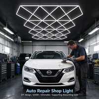 Lampe LED Dimmable 6500K Personnalisable pour Atelier de Réparation Automobile, Démontable et Facile à Assembler pour Ateliers de Voitures et Salles d'Exposition