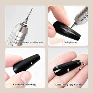 Broca para uñas más nueva, herramientas de perforación de agujeros de uñas de carburo de tungsteno, arte de uñas <span class=keywords><strong>Saon</strong></span> - Product Image 4