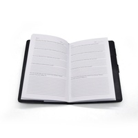 Impresión y Encuadernación de Libros, Diario, Cuaderno con Cubierta de PU, Logotipo Estampado en Oro, Cuaderno de Cuero con Cierre Extraíble