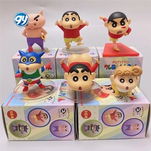 Crayon Shin Chan Q versión 6 uds figura conjunto Butt Star familias modelo en caja - Product Image 1
