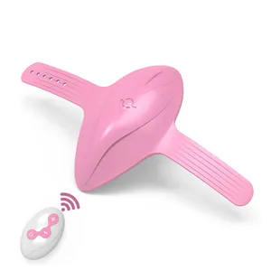 Sıcak satış kadınlar kelebek giyilebilir parmak titreşim kablosuz uzaktan Mini külot vibratör ile seks oyuncakları