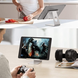 Greatyt nhôm có thể điều chỉnh máy tính bảng và điện thoại chủ đứng cho máy tính để bàn-xách tay và có thể gập lại, Tương thích với iPhone và iPad - Product Image 5