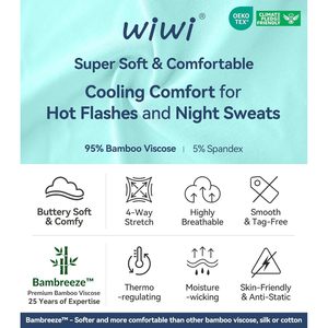 Chemise de nuit personnalisée pour femme en viscose de bambou, manches longues, col rond, douce et décontractée, tailles S à XXL - Product Image 6