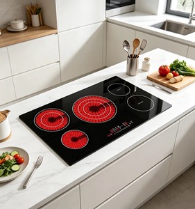 Placa <span class=keywords><strong>de</strong></span> Inducción <span class=keywords><strong>de</strong></span> 5 Quemadores a Precio <span class=keywords><strong>de</strong></span> Fábrica, 9200W, Estufa Eléctrica Integrada con Vitrocerámica, Certificación CE ETL - Product Image 3