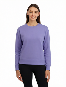 Men's 100% Cotton <b>Fleece</b> Sweatshirt Crew Neck Pullover Long Sleeve Solid Color Casual Winter <b>Jumper</b> - Product Image 1