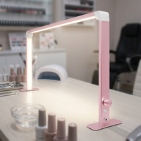 Grande lampe de bureau LED pliable moderne en aluminium de style européen, dimmable AC, réglable 4000-6500K, flexible, simple, protectrice des yeux, pour salon