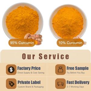 Pincredit سعر الجملة السائبة العضوية مستخلص الكركم 95% مسحوق الكركمين - Product Image 2