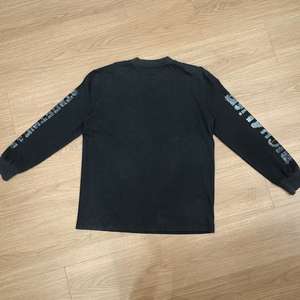 Desain kustom 100% katun DTG dicetak berlian imitasi lengan panjang kebesaran kaus rajutan kasual kualitas tinggi berpakaian - Product Image 2