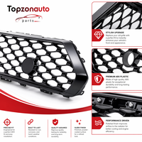 Topzonauto Frontgrill für Ford Fiesta 2017 OEM H1BB-8200-A1B Verchromte Karosserieteile Frontgrill Auto-Ersatzteile Autozubehör