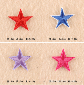 Máy Tính Thêu 3Cm Sao Sắt Trên Các Bản Vá Lỗi Máy Tính Thêu Các Bản Vá Lỗi Tùy Chỉnh Thêu Các Bản Vá Lỗi Cho Quần Áo Giày Mũ Túi - Product Image 6