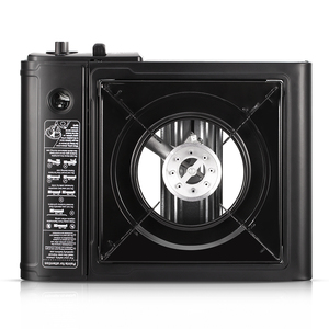 Raf Đen Xách Tay Cắm Trại Bếp Cổ Điển Nhà Bếp Điện Duy Nhất <span class=keywords><strong>Burner</strong></span> Propane Bếp <span class=keywords><strong>Gas</strong></span> Butan Bếp Với Carry Trường Hợp - Product Image 3