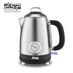 Dsp Electric <b>Kettle</b> Stainless Steel 1.7L With <b>Temperature</b> Gauge Automatic Shut Off For Home Use - Product Image 1