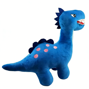 Peluche de dinosaurio azul personalizado, peluche de dinosaurio de cuello largo, peluche de Diplodocus, peluche de dinosaurio con manchas - Product Image 3