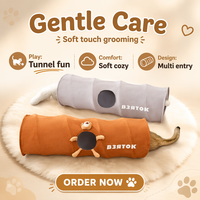 Tunnel pliable pour chat, tunnel interactif pour animaux de compagnie, jouet d'intérieur respirant et pliable