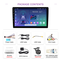 Çift Din 7 9 10 inç IPS dokunmatik ekran Android araba için navigasyon küresel konumlandırma sistemi ile DVD OYNATICI ses çalma radyo
