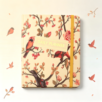 Carnet A5 à couverture rigide en PU avec reliure thermique, motif animal mignon, avec élastique, idéal pour étudiants, bureau, voyage, cadeau - Nouveauté 2026 en gros