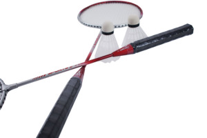 Double <strong>Badminton</strong> Rackets with Carry Bag and Two <strong>Shuttlecocks</strong> for Outdoor Sports Training - Product Image 4