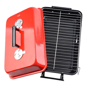 Vendita calda portatile Mini quadrato Hamburger barbecue Grill <span class=keywords><strong>in</strong></span> acciaio al carbonio e <span class=keywords><strong>ferro</strong></span> macchina per il campeggio carbone barbecue - Product Image 2