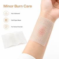 BLUENJOY Pansement en gaze désinfectant à l'huile pour brûlures/ébouillantements/soins des plaies, pansement en gaze à l'émulsion d'huile pour soins avancés des plaies