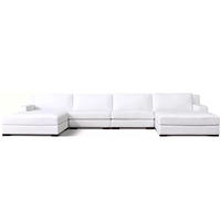 Canapé modulaire en forme de L confortable, taille personnalisable, coussin en peluche, canapé pour bureau, hall d'hôtel, salon de luxe