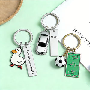 Porte-clés en métal promotionnel, design personnalisé, impression UV, émail, <span class=keywords><strong>lettre</strong></span> 3D, forme créative, mode, voyage, modèle <span class=keywords><strong>de</strong></span> voiture, avion - Product Image 1