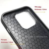 Hochwertige TPU-Gummi-Bumper Blanko 2D-Sublimations-Handyhüllen mit Metall-Kameraring für iPhone 14 Pro